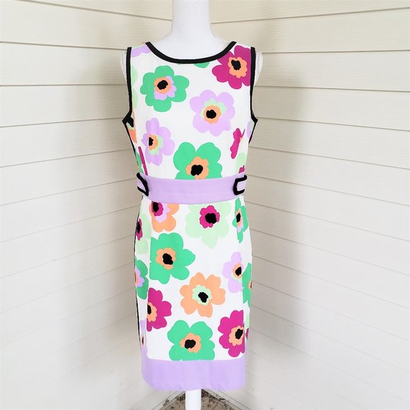 Roz & Ali Floral Midi Dress - Multicolor - Picture 1 of 6